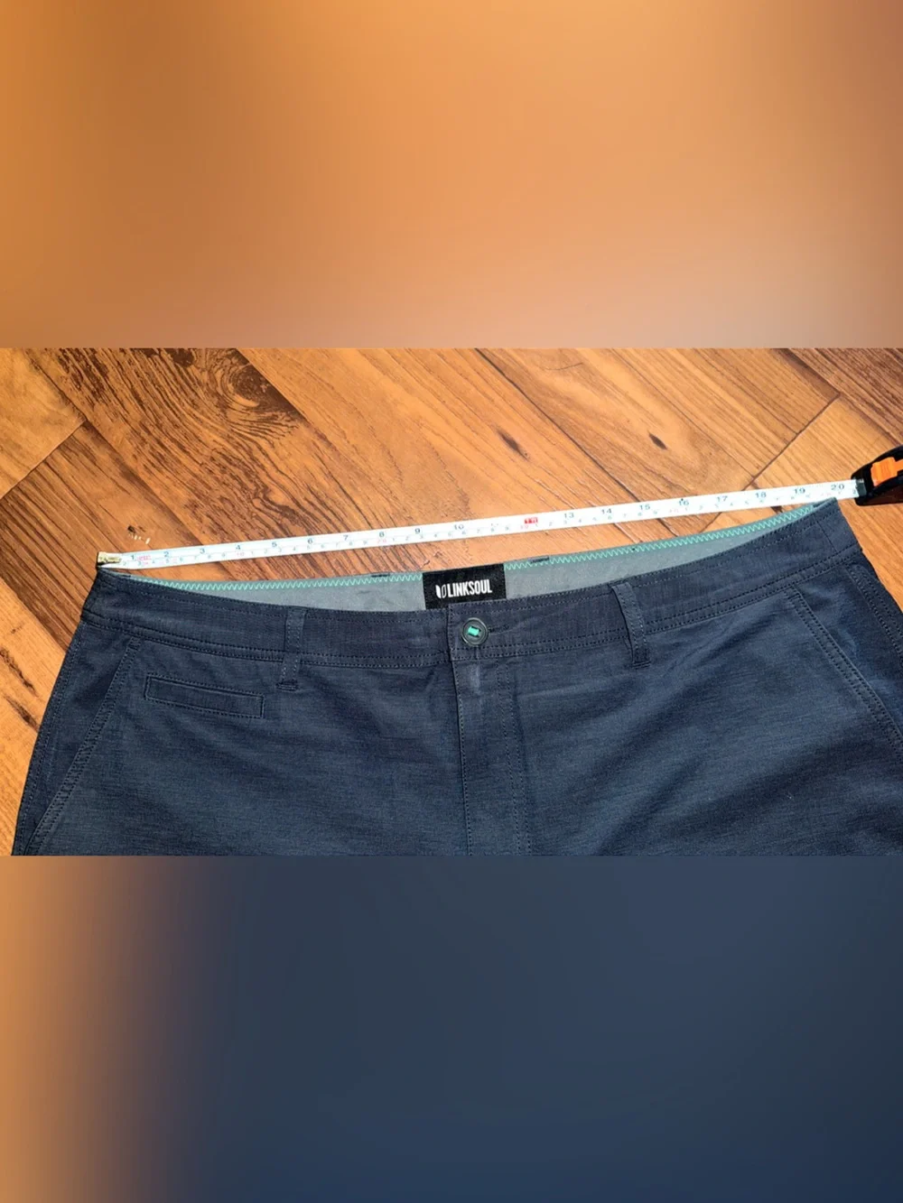 LINKSOUL Boardwalker Hybrid Shorts Dark Gray 4-Way Stretch Performance Size 38 - Picture 6 of 11